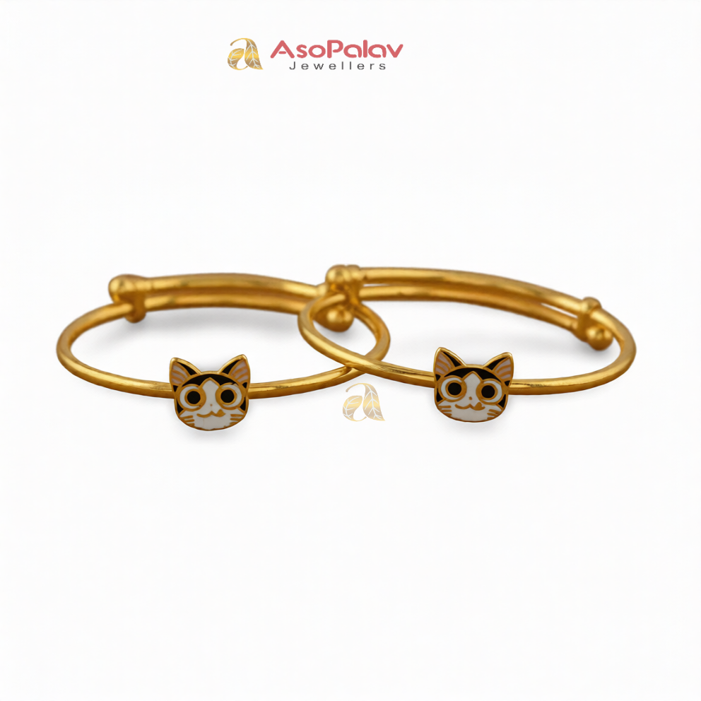 22K Gold Baby Bracelets for Newborns & Toddlers